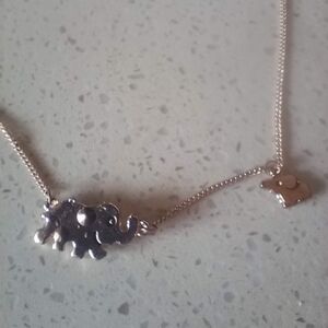 Mama and Baby Elephant Necklace